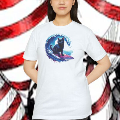 Harris Walz Blue Wave Cat Shirt
