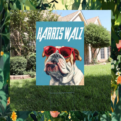 Harris Walz Dog Yard Sign