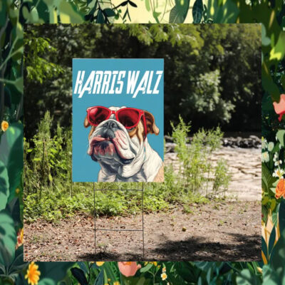 Harris Walz Dog Yard Sign