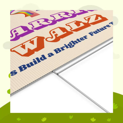 Harris Walz Let's Build A Brighter Future Together Yard Sign