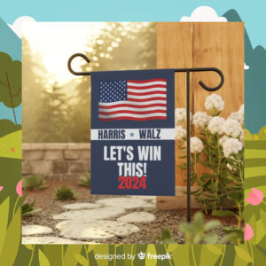 Harris Walz Let's Win This 2024 Election Flag
