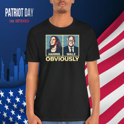 Harris Walz Obviously 2024 Shirt