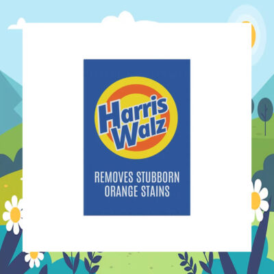 Harris Walz Removes Stubborn Orange Stains Flag
