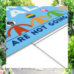 Harris Walz We Are Not Going Back Yard Sign