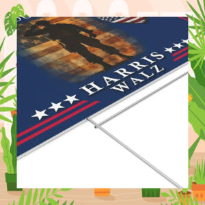 Harris Walz We Honor Our Veterans Yard Sign