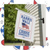 Harris Walz We're Not Going Back Choose Democracy 2024 Flag