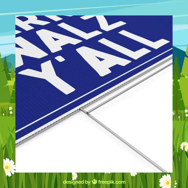 Harris Walz Y'all 2024 Yard Signs