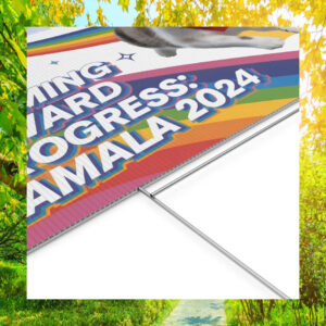 Harris Walz Zooming Towards Progress Kamala 2024 Yard Sign