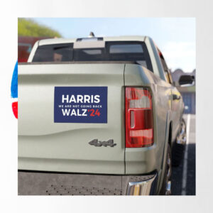 Harris We Are Not Going Back Walz 2024 Car Magnet