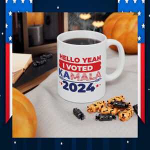 Hello Yeah I Voted Kamala 2024 Mug