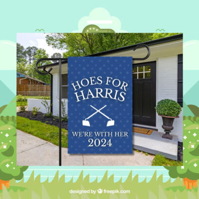 Hoes for Harris We're With Her 2024 Flag