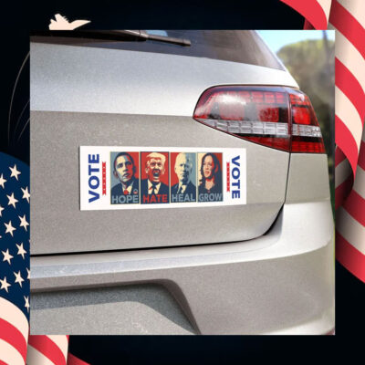 Hope Heal Grow Vote Kamala Harris Car Magnet