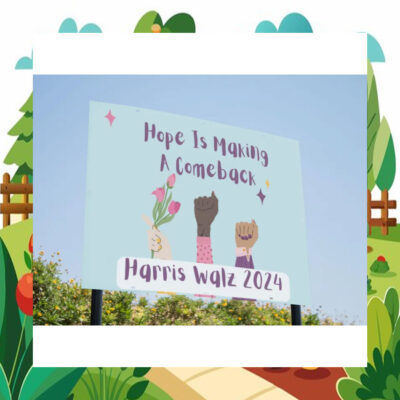 Hope Is Making A Comeback Harris Walz 2024 Yard Signs