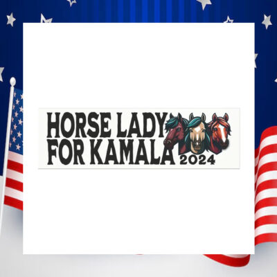 Horse Lady For Kamala 2024 Car Magnet