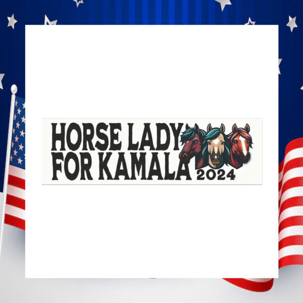 Horse Lady For Kamala 2024 Car Magnet