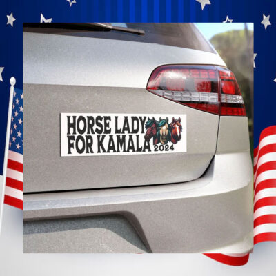 Horse Lady For Kamala 2024 Car Magnet