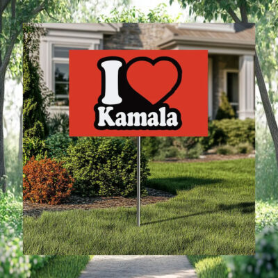 I Love Kamala Harris Yard Sign