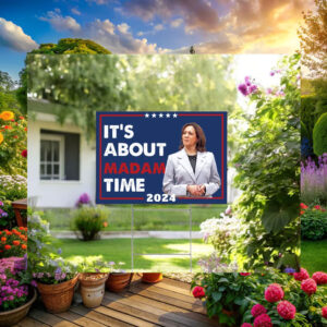 It's About Madam Time Kamala Yard Sign