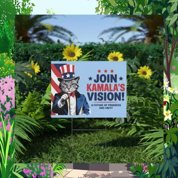 Join Kamala's Vision A Future Of Progress And Unity Yard Sign