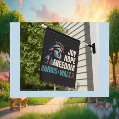 Joy Hope Freedom Harris Walz 2024 Election Flag