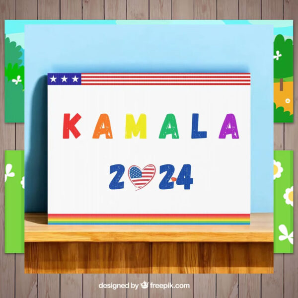 Kamala 2024 Colorful Yard Sign