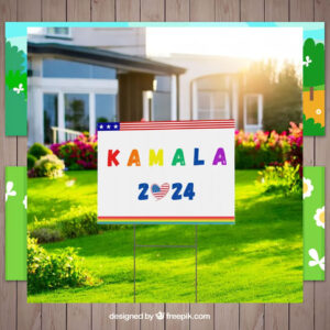 Kamala 2024 Colorful Yard Sign