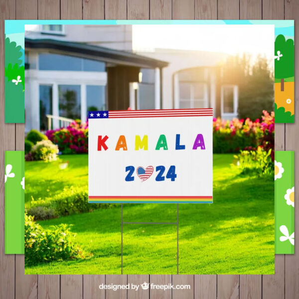 Kamala 2024 Colorful Yard Sign