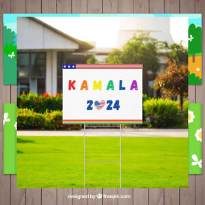 Kamala 2024 Colorful Yard Sign