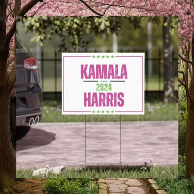 Kamala 2024 Harris Plastic Yard Sign