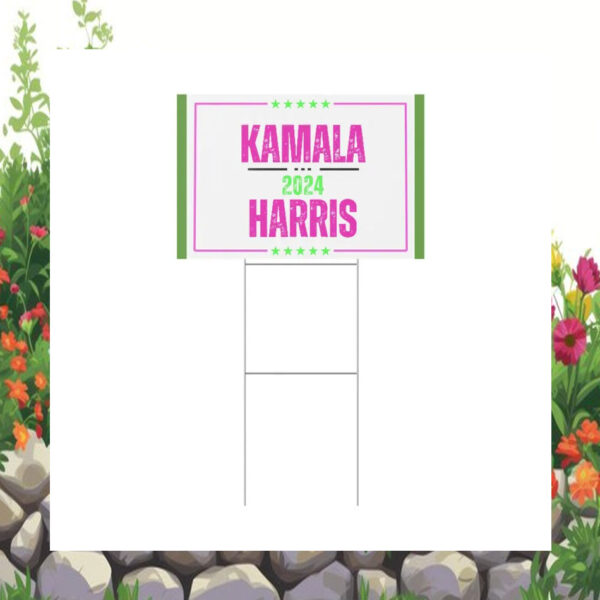 Kamala 2024 Harris Walz Yard Sign