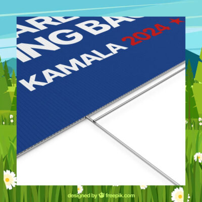 Kamala 2024 We Are Not Going Back Election Yard Sign