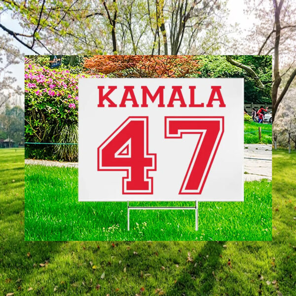 Kamala 47 President Plastic Yard Sign