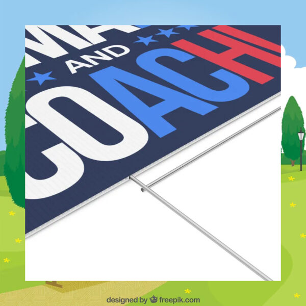 Kamala And Coach Yard Signs