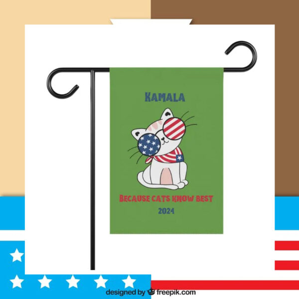 Kamala Because Cats Know Best 2024 Flags