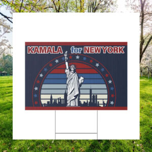 Kamala For New York Plastic Yard Sign