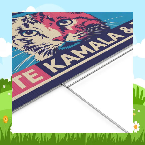 Kamala For Progress 2024 Vote Kamala & Tim Yard Sign