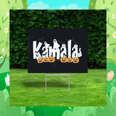Kamala Halloween Spooky Yard Sign