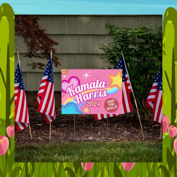 Kamala Harris 2024 And Tim Walz Yard Sign