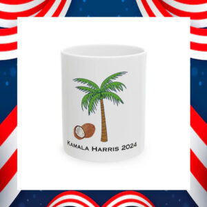 Kamala Harris 2024 Coconut Tree Mug