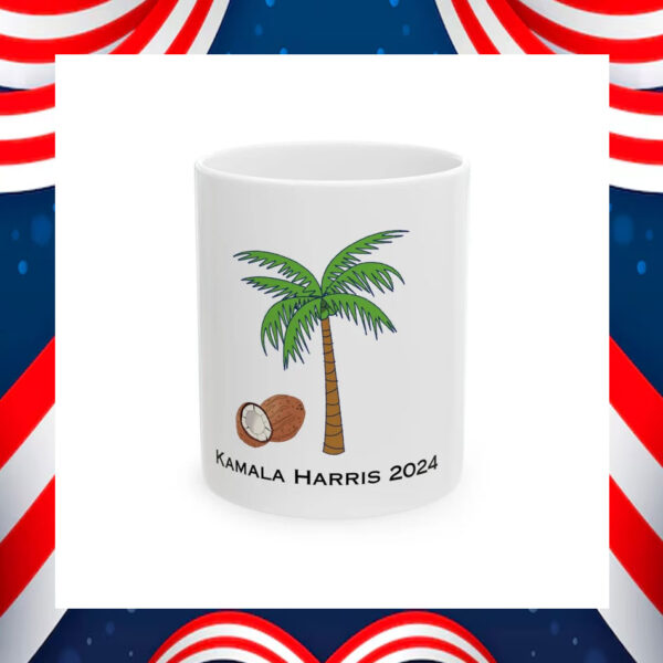 Kamala Harris 2024 Coconut Tree Mug
