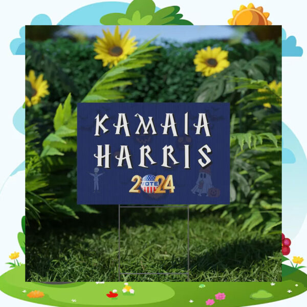 Kamala Harris 2024 Hallowen Spooky Yard Sign