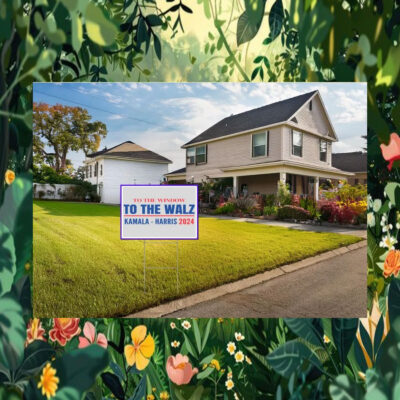 Kamala Harris 2024 To the Windows To The Walz Yard Sign