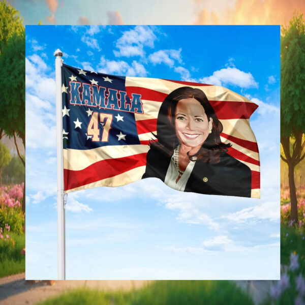 Kamala Harris 47 For President Flag