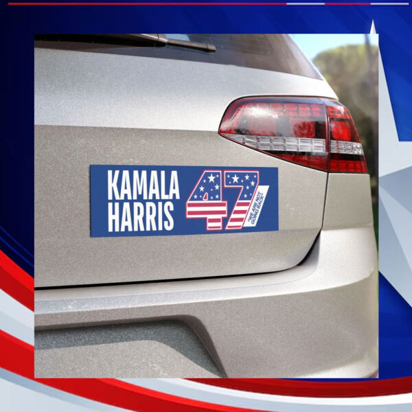 Kamala Harris 47 We Are Not Going Back 2024 Car Magnet