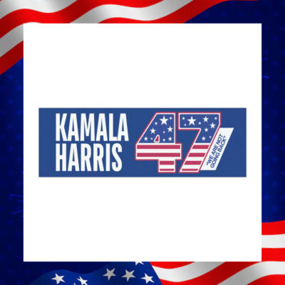 Kamala Harris 47 We Are Not Going Back Car Magnet