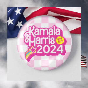 Kamala Harris And Tim! 2024 Button