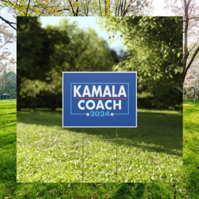 Kamala Harris Coach Walz 2024 Plastic Yard Sign