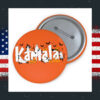 Kamala Harris Halloween Spooky Cat Pin Button