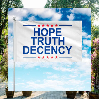 Kamala Harris Hope Truth Decency Flag