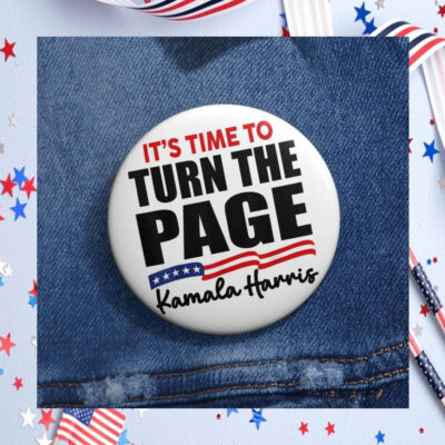 Kamala Harris It's Time To Turn The Page Button